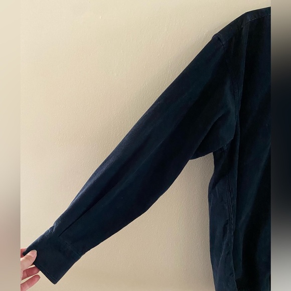 Iceberg History vintage button front corduroy top black men S/L - Picture 4 of 7